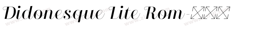 Didonesque Lite Rom字体转换